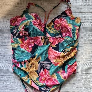 Tropical Floral Kids Swimsuit